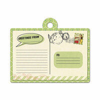 We R Memory Keepers - Travel Light Collection - Embossed Tags - Greetings From