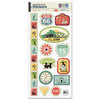 We R Memory Keepers - Travel Light Collection - Embossed Cardstock Stickers
