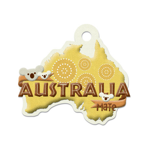 We R Memory Keepers - Destination Collection - Embossed Tags - Australia
