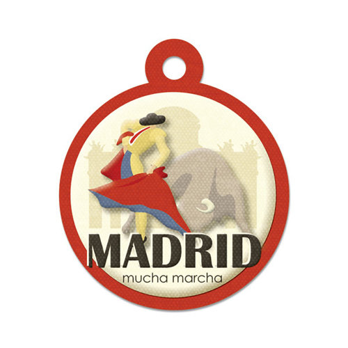 We R Memory Keepers - Destination Collection - Embossed Tags - Madrid