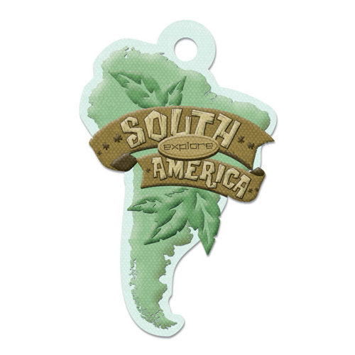 We R Memory Keepers - Destination Collection - Embossed Tags - South America