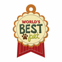 We R Memory Keepers - Friends Furever Collection - Embossed Tags - World's Best Pet