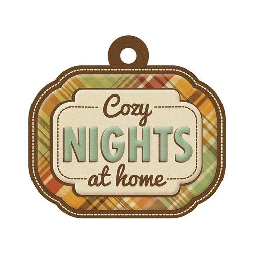 We R Memory Keepers - Autumn Splendor Collection - Embossed Tags - Cozy Nights