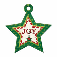 We R Memory Keepers - Peppermint Twist Collection - Christmas - Embossed Tags - Joy