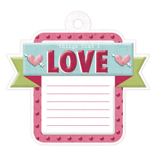 We R Memory Keepers - Love Struck Collection - Embossed Tags - Love