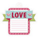 We R Memory Keepers - Love Struck Collection - Embossed Tags - Love