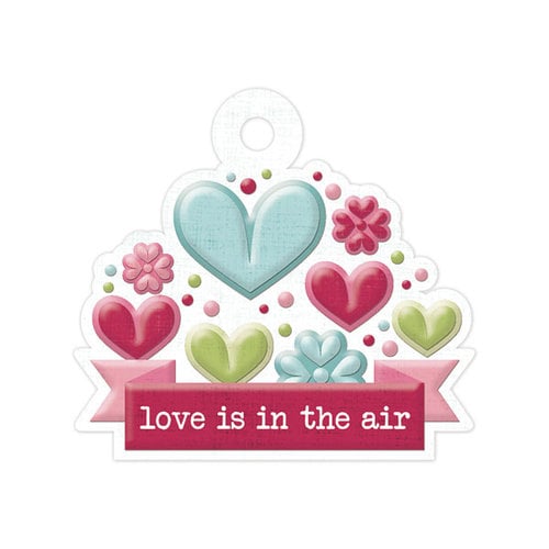 We R Memory Keepers - Love Struck Collection - Embossed Tags - Love is in the Air