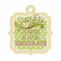We R Memory Keepers - Cotton Tail Collection - Embossed Tags - Chocolate