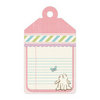 We R Memory Keepers - Cotton Tail Collection - Embossed Tags - Bunny