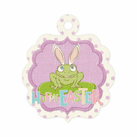 We R Memory Keepers - Cotton Tail Collection - Embossed Tags - Hoppy Easter