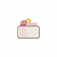 We R Memory Keepers - Baby Mine Collection - Embossed Tags - It's a Girl