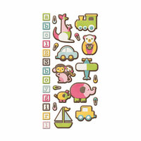 We R Memory Keepers - Baby Mine Collection - Embossed Cardstock Stickers