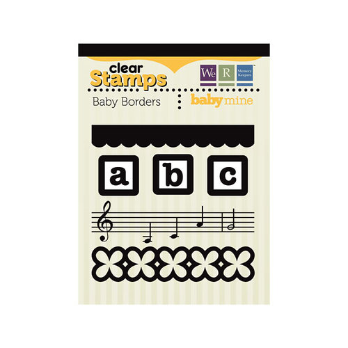 We R Memory Keepers - Baby Mine Collection - Clear Acrylic Stamps - Baby Borders