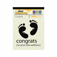 We R Memory Keepers - Baby Mine Collection - Clear Acrylic Stamps - Congrats