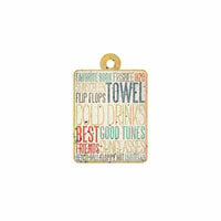 We R Memory Keepers - Down the Boardwalk Collection - Embossed Tags - Necessities