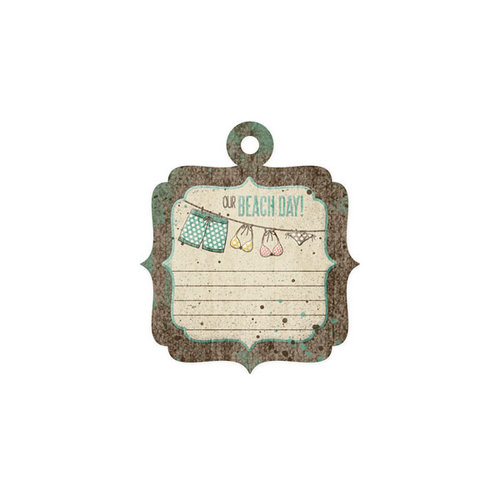 We R Memory Keepers - Down the Boardwalk Collection - Embossed Tags - Beach Day