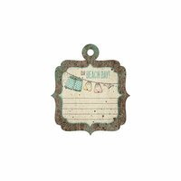 We R Memory Keepers - Down the Boardwalk Collection - Embossed Tags - Beach Day