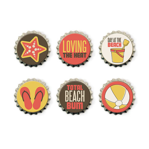 We R Memory Keepers - Down the Boardwalk Collection - Bottle Caps