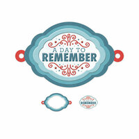 We R Memory Keepers - Red White and Blue Collection - Embossed Tags - Mini Frames - Day to Remember