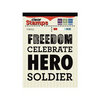 We R Memory Keepers - Red White and Blue Collection - Clear Acrylic Stamps - Hero