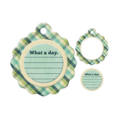 We R Memory Keepers - Embossed Tags - Mini Frames - What A Day