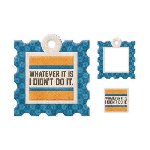 We R Memory Keepers - Embossed Tags - Mini Frames - I Didn't Do It