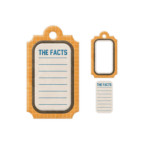 We R Memory Keepers - Embossed Tags - Mini Frames - The Facts