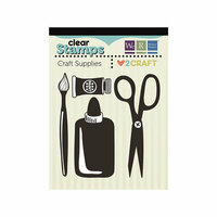 We R Memory Keepers - Love 2 Craft Collection - Clear Acrylic Stamps - Craft Supplies