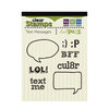 We R Memory Keepers - Hall Pass Collection - Clear Acrylic Stamps - Text Messages