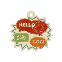 We R Memory Keepers - Hall Pass Collection - Embossed Tags - Hello