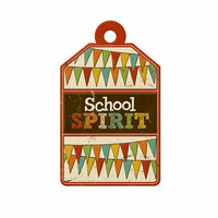 We R Memory Keepers - Hall Pass Collection - Embossed Tags - School Spirit