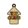 We R Memory Keepers - Hall Pass Collection - Embossed Tags - Top of the Class