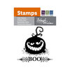 We R Memory Keepers - Black Widow Collection - Halloween - Clear Acrylic Stamps - Boo