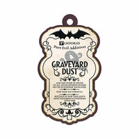 We R Memory Keepers - Black Widow Collection - Halloween - Embossed Tags - Graveyard Dust