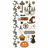 We R Memory Keepers - Black Widow Collection - Halloween - Embossed Cardstock Stickers