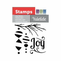 We R Memory Keepers - Yuletide Collection - Christmas - Clear Acrylic Stamps - Joy
