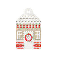 We R Memory Keepers - Yuletide Collection - Christmas - Embossed Tags - Gingerbread House