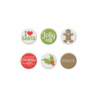 We R Memory Keepers - Yuletide Collection - Christmas - Mini Badges