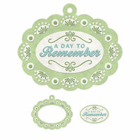 We R Memory Keepers - Winter Frost Collection - Embossed Tags - Mini Frames - Day to Remember