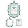 We R Memory Keepers - Winter Frost Collection - Embossed Tags - Mini Frames - Winter Notes