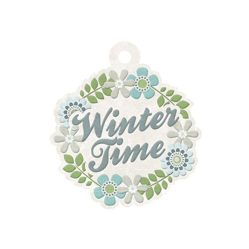 We R Memory Keepers - Winter Frost Collection - Embossed Tags - Winter Time