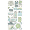 We R Memory Keepers - Winter Frost Collection - Self Adhesive Layered Chipboard - Tags