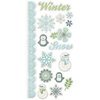 We R Memory Keepers - Winter Frost Collection - Embossed Cardstock Stickers