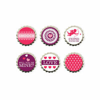 We R Memory Keepers - Crazy For You Collection - Bottle Caps