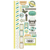 We R Memory Keepers - For the Record Collection - Embossed Cardstock Stickers