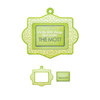 We R Memory Keepers - Feelin' Groovy Collection - Embossed Tags - Mini Frames - The Most