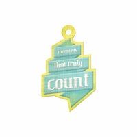 We R Memory Keepers - Feelin' Groovy Collection - Embossed Tags - Count