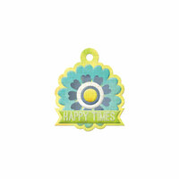 We R Memory Keepers - Feelin' Groovy Collection - Embossed Tags - Happy Times