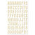 We R Memory Keepers - Happy Campers Collection - Self Adhesive Chipboard with Foil Accents - Alphabet