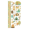 We R Memory Keepers - Happy Campers Collection - Embossed Cardstock Stickers